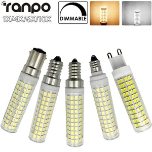 1X 10X Dimmable LED Bulbs 15W 136LEDs E14 Bulb Corn   Cool White 2835Smd Light - Picture 1 of 15