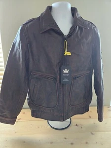 Vintage Fortime Lederjacke Neu mit Etikett Größe 3XL Braun - Bild 1 von 17