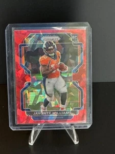 2021 Panini Prizm Javonte Williams Orange Cracked Ice RC #345 Denver Broncos - Bild 1 von 4