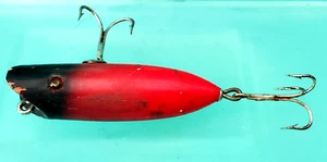 VINTAGE SOUTH BEND BABE-ORENO HOLZ ROT & SCHWARZ M. GLASAUGEN ANGELKÖDER - 3"L - Bild 1 von 9