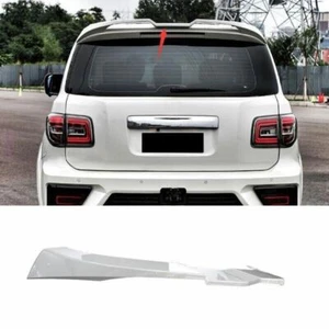 For Nissan Armada Patrol Y62 2017-2020 Pearl White Roof Trunk Spoiler Wing Flap - Picture 1 of 7
