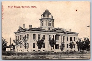 JH12/ Caldwell Idaho Postcard c1910 Court House Building 189 - Picture 1 of 4