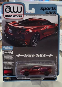 Auto World Sports Cars Release 1 Version A #3 2020 Chevy Corvette in Red - Picture 1 of 3