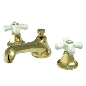 Kingston Brass KS446.PX Metropolitan 1.2 GPM Widespread Bathroom - Brass - Picture 1 of 12