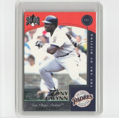 Pacific Omega #3 1999 Tony Gwynn Hit Machine 3000 #/3000 Foto 1 de 2