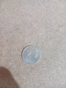 2005 Turkey / Turkiye 25 Kurus Actual Coin  - Picture 1 of 2