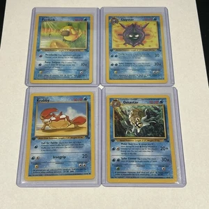 Pokémon Base Set Water Type 1st Edition Bundle Psyduck Cloyster Krabby Omastar - Picture 1 of 2