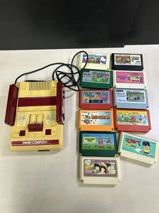 Nintendo HVC-002 Famicom Console Set Includes Games Untested - Picture 1 of 8