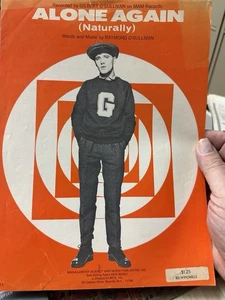 Partituras B 1973 Gilbert O’Sullivan ALONE AGAIN (Naturalmente) - Imagen 1 de 2