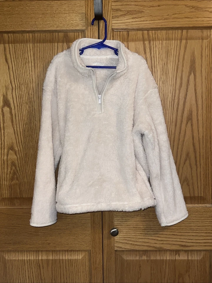 Bcg Girls Size Large 12-14 Fuzzy Quarter Zip Long Sleeve - Image 1 of 1