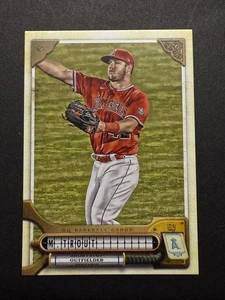 2022 Topps Gypsy Queen Jackie Robinson Logo Swap SSP #072 Mike Trout  - Picture 1 of 2