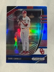 2020 Panini Prizm Draft Picks Cade Cavalli Blue Prizm SP Washington Nationals - Picture 1 of 2