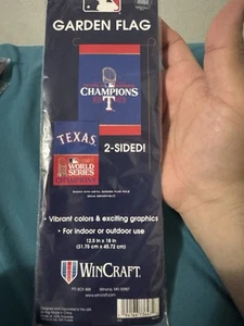 Texas Rangers 2023 World Series Champions 2 Sided Gsrdwn Flag 12.5x18 MLB - Picture 1 of 2