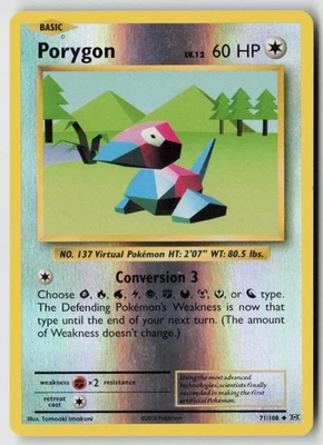 Porygon 71/108 - XY - Evolutions Reverse Holo - PTCG - MP - Image 1 of 2