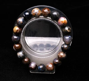 11 mm Natürliche Bunte Pietersit Namibia Edelstein Kristall Runde Perlen Armband - Bild 1 von 6