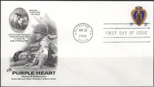 US Scott #4032 single on FDC "Purple Heart" - Picture 1 of 1
