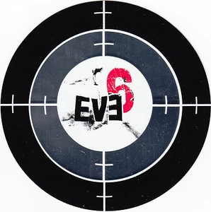 Eve 6 Schwarz & Silber & Rot & Weiß 41/2" PROMO AUFKLEBER - Bild 1 von 1
