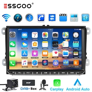 Autoradio DAB+ Android 13 Carplay GPS NAVI MIK KAM Für VW GOLF 5 6 Touran Tiguan - Bild 1 von 14