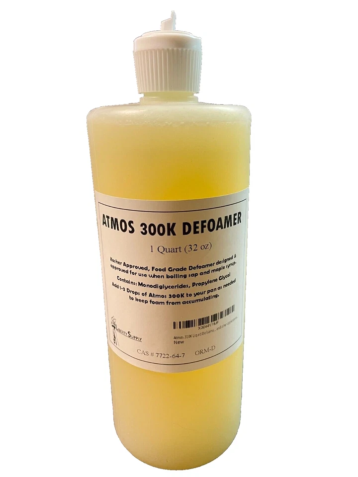 Desespumante líquido 32 oz (1 cuarto), Atmos 300K, grado alimenticio, kosher, savia de arce, etc. Foto 1 de 1