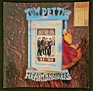 Vintage Tom Petty Heart Breakers Rare Concert Tour Book Great Wide Open 1991-92 - Picture 1 of 4