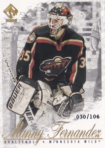 01-02 Pacific Private Stock Manny Fernandez /106 GOLD Parallel Minnesota 2001