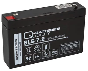 Q-Batteries AKKU 6V 7,2Ah Batterie Blei Gel PEG PEREGO SOLAR USV Notstrom 7Ah - Bild 1 von 8