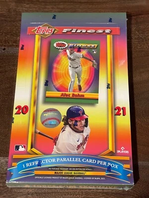 2021 Topps Finest Flashback Baseball Hobby Box online exclusive factory sealed - Image 1 of 4