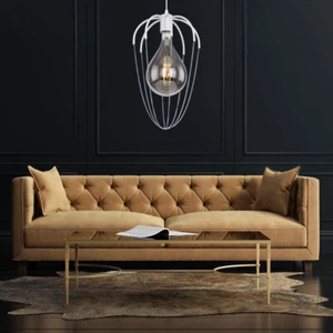 Pendellampe Hängeleuchte Hängelampe Industrial Küchenlampe Esstischleuchte weiß - Bild 1 von 7
