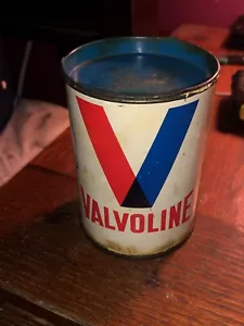 Vintage VALVOLINE 1 lb. Grease Can (partially full) - Picture 1 of 12