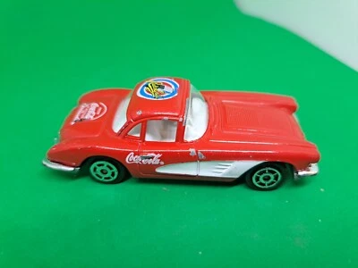 Coca-Cola 58 Chevrolet Corvette Majorette 1:64 Die Cast  - Image 1 of 4