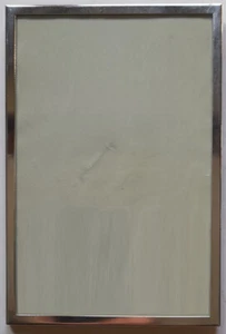 piccola cornice in acciaio x foto 14x8,5cm. stile classico lineare - Picture 1 of 2