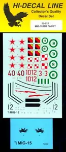 Hi Decals 1/72 MIKOYAN MiG-15 bis "FAGOT" Soviet Jet Fighter - Picture 1 of 3
