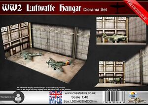 Coastal Kits 1:48 Scale WW2 Luftwaffe Hangar Diorama Set