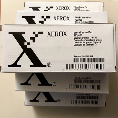 Xerox 108R00535 108R535 Staples 4X 3pk Staple Cartridge -WorkCentre Pro- 4 Boxes - Image 1 of 2