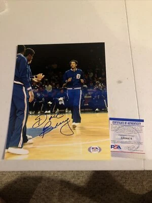 DETROIT PISTONS- DAVE BING SIGNED AUTOGRAPH 8x10 PHOTO PSA COA HOF PICTURE - Image 1 of 4