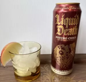 LIMITED Liquid Death Psycho Cider Sparkling Water 19.2 oz Fall Release Single - Picture 1 of 1