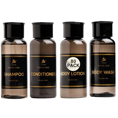 80 Piece Set Hotel Guest Soaps for Bathroom, Travel Size Bulk AirBnB Toiletries  - Image 1 of 4