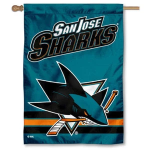 NHL San Jose Sharks House Flag and Banner - Picture 1 of 5