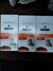 Hills Prescription Diet c/d Urinary Stress Pouches For Cats 12 x 85g All Flavour