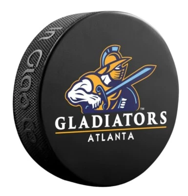 ATLANTA GLADIATORS ECHL SOUVENIR HOCKEY PUCK *NASHVILLE #2 FARM TEAM* - Image 1 of 2