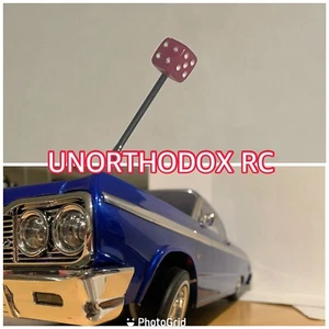 Redcat Sixty four Impala Jevries Rc Lowrider Pair Antenna Pink Dice - Picture 1 of 2