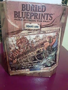 Vintage Buried Blueprints "Noah's Ark" 1000 PC by BePuzzled - 1995 - Complete! - Picture 1 of 3