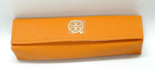 TORY BURCH ORANGE LEATHER GLASSES CASE ~ NEW WITHOUT TAGS