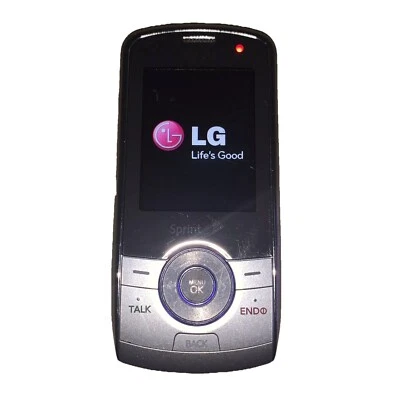 LG | Model: LX370 | Silver (Sprint) Cellular Slider Cell Phone  (Untested) - Image 1 of 4