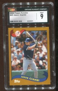 Jason Giambi  2003 Topps Kanebo Japan #45 Graded 9 Mint by CGC - Picture 1 of 2