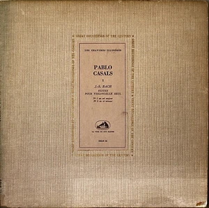 BACH: Cello Suites No. 1 & 2-NM1957LP FRENCH IMP PABLO CASALS w/BOOKLET - Imagen 1 de 1