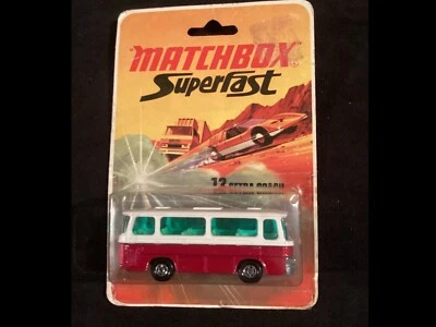 MATCHBOX 1970’s Superfast No.12 Setra Coach. Burgundy/Green/White Unopened. Rare - Image 1 of 4