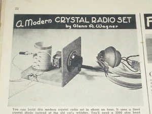 Boys Life Magazin Januar 1949 - Ein modernes Kristallradio Set  - Bild 1 von 9