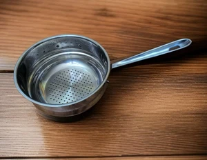 ALL-CLAD Stainless Steel 8.5x4" Steamer Strainer Basket Double Boiler Colander - Picture 1 of 19