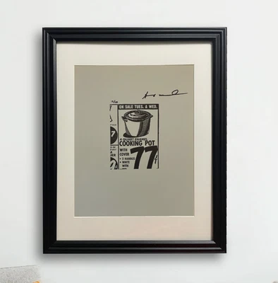 Andy Warhol Hand-Signed Original Print With COA & +$3,500 USD Appraisal Included - Image 1 of 4
